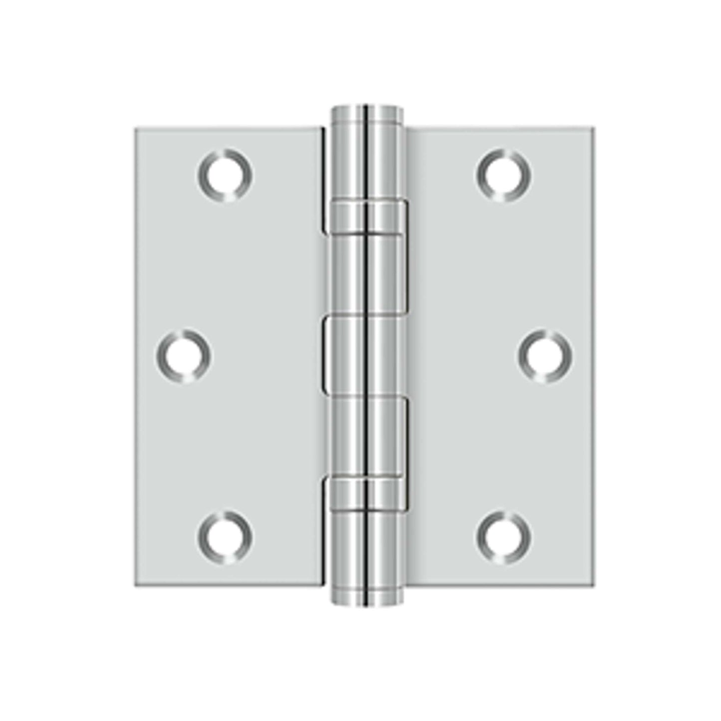 Deltana - 3-1/2" x 3-1/2" Square Hinge, Stainless Steel Hinges - Ball Bearing