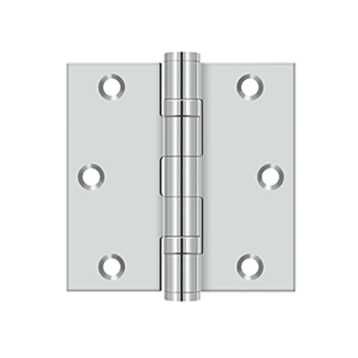 Deltana - 3-1/2" x 3-1/2" Square Hinge, Stainless Steel Hinges - Ball Bearing