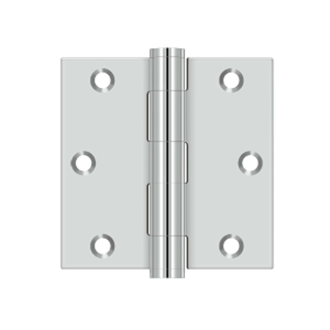 Deltana - 3-1/2" x 3-1/2" Square Hinge, Stainless Steel Hinges