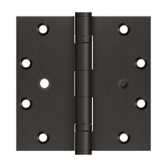 Deltana - 5"x5" Square Hinge, 2BB, Security, Stainless Steel, US10B, Stainless Steel Hinges