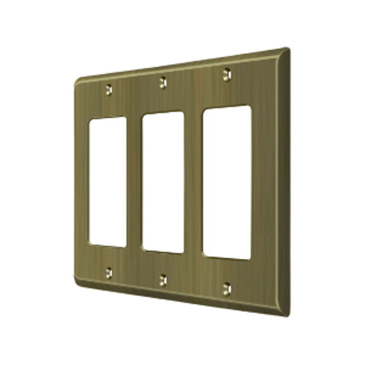 Deltana - Switch Plate, Triple Rocker