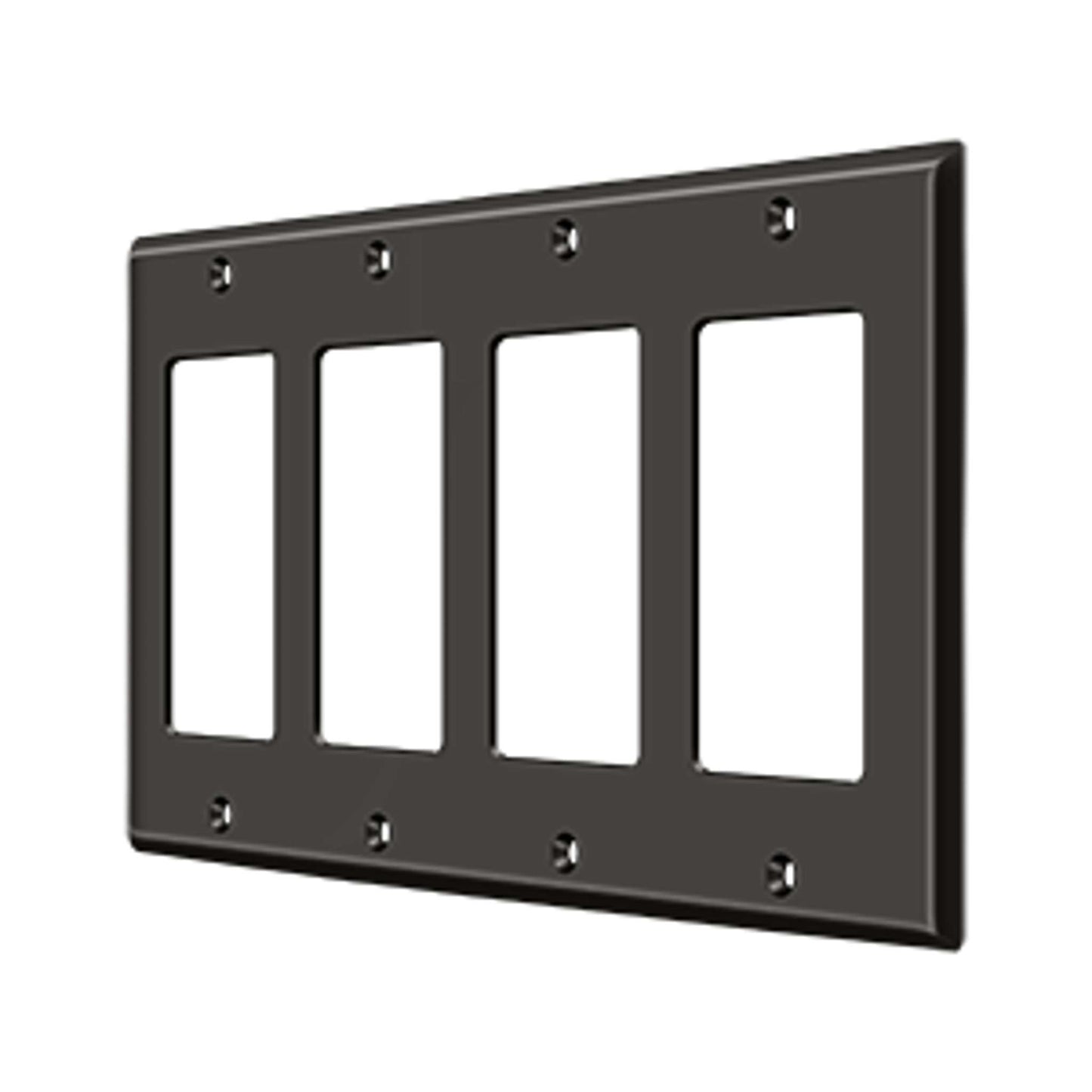 Deltana - Switch Plate, Quadruple Rocker