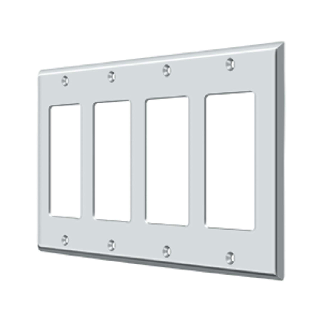 Deltana - Switch Plate, Quadruple Rocker