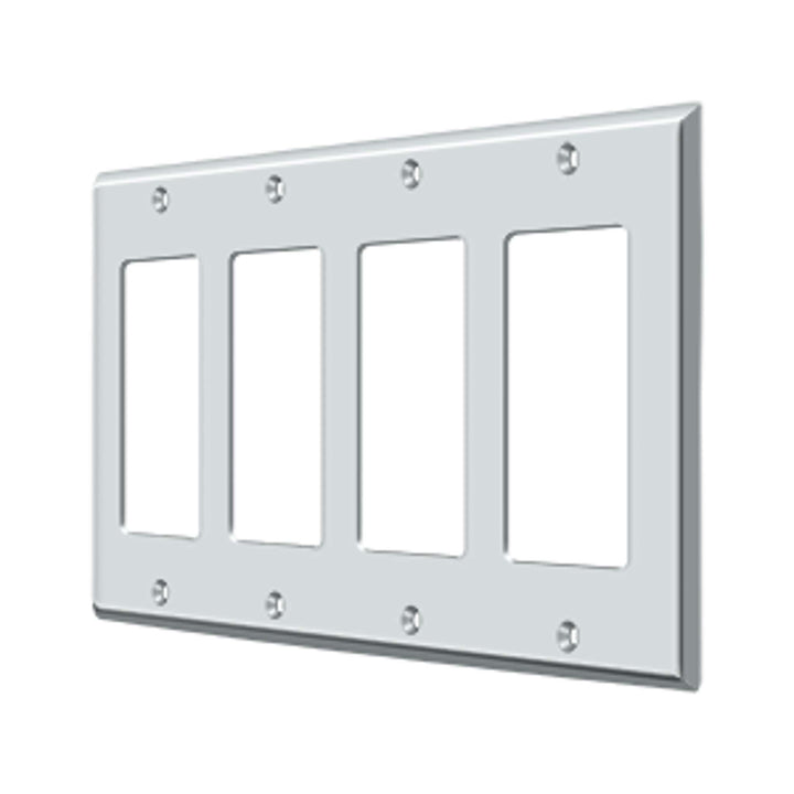 Deltana - Switch Plate, Quadruple Rocker