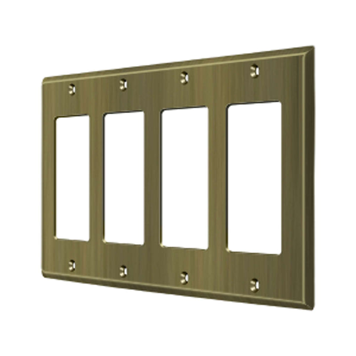 Deltana - Switch Plate, Quadruple Rocker