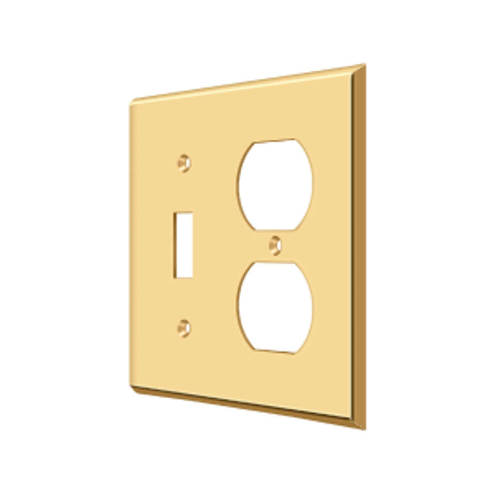 Deltana - Switch Plate, Single Switch/Double Outlet