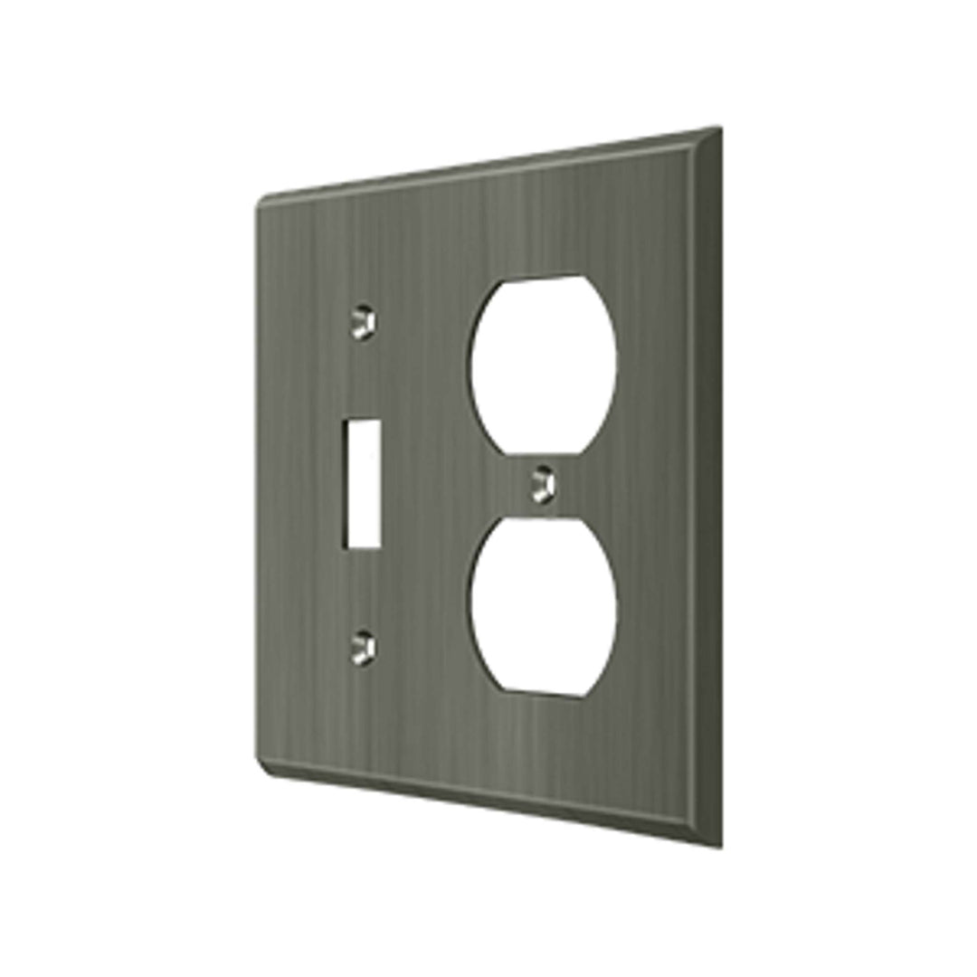 Deltana - Switch Plate, Single Switch/Double Outlet