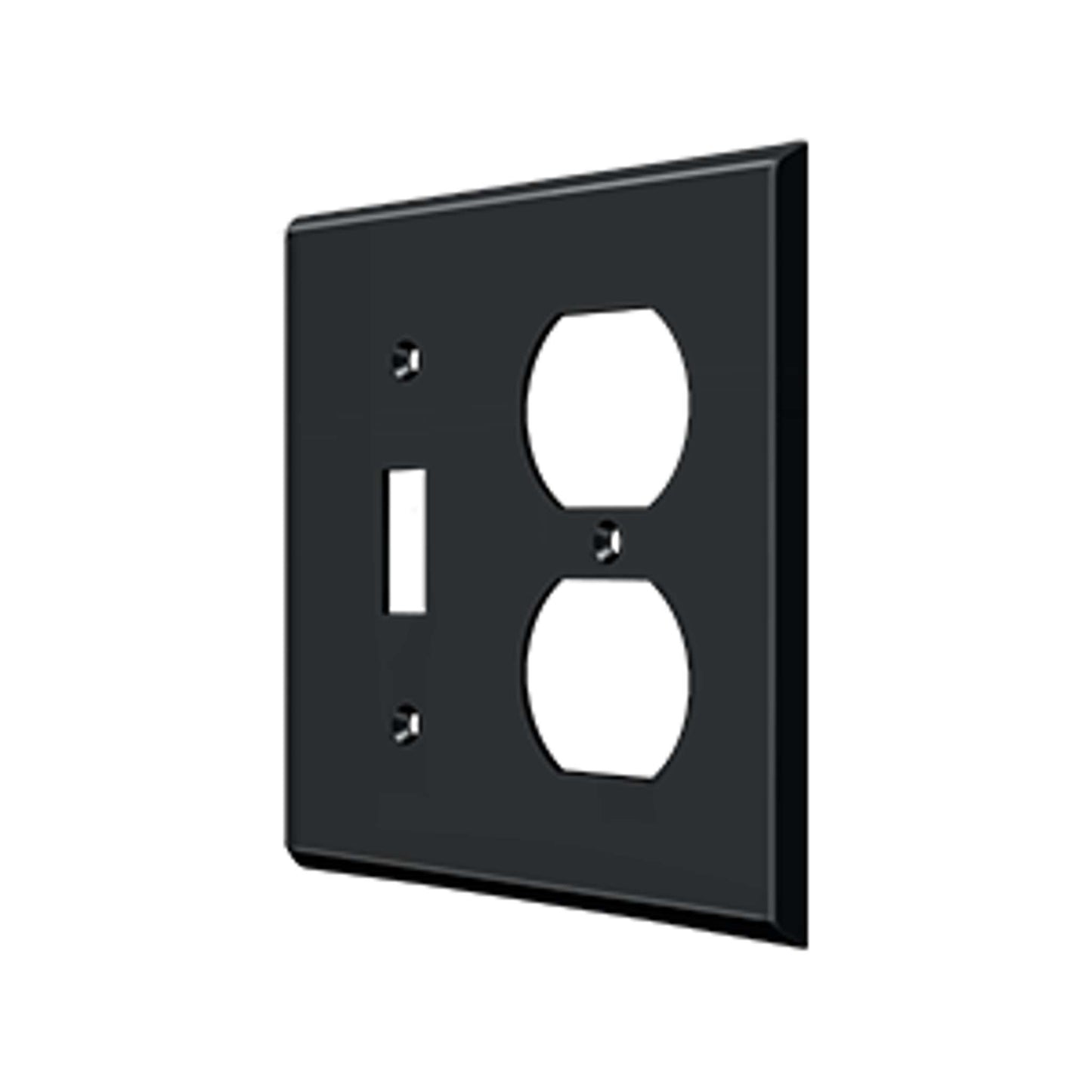 Deltana - Switch Plate, Single Switch/Double Outlet