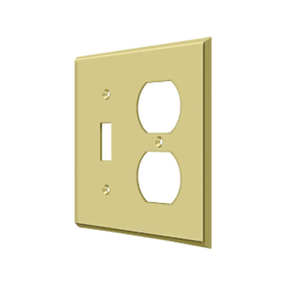Deltana - Switch Plate, Single Switch/Double Outlet