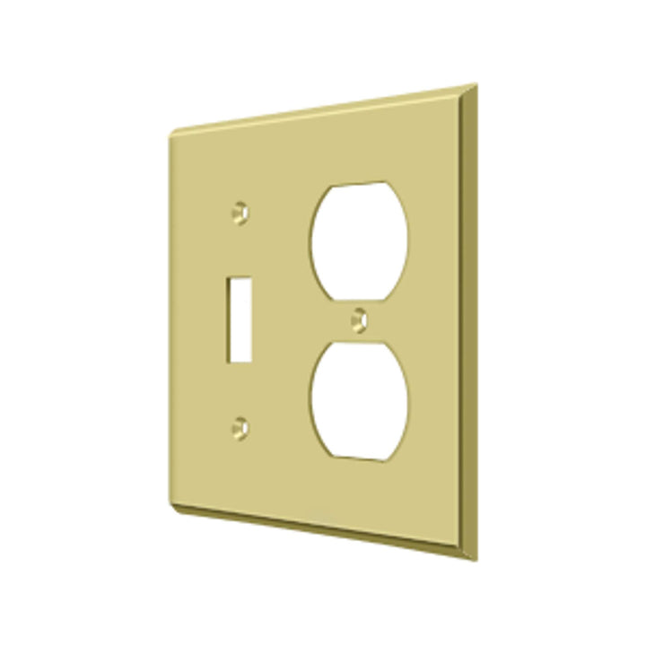 Deltana - Switch Plate, Single Switch/Double Outlet