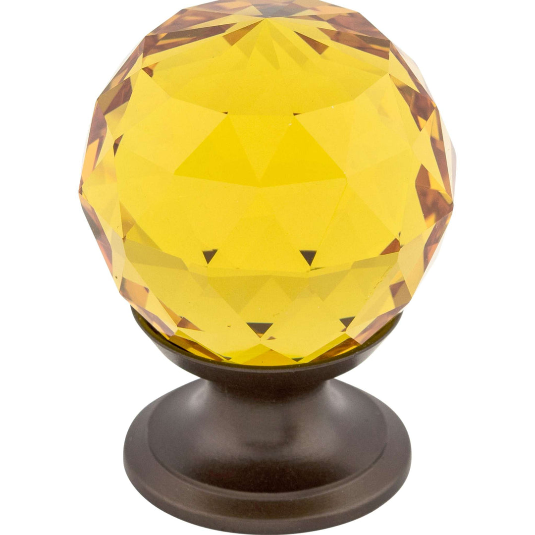 Top Knobs - Amber Crystal Knob