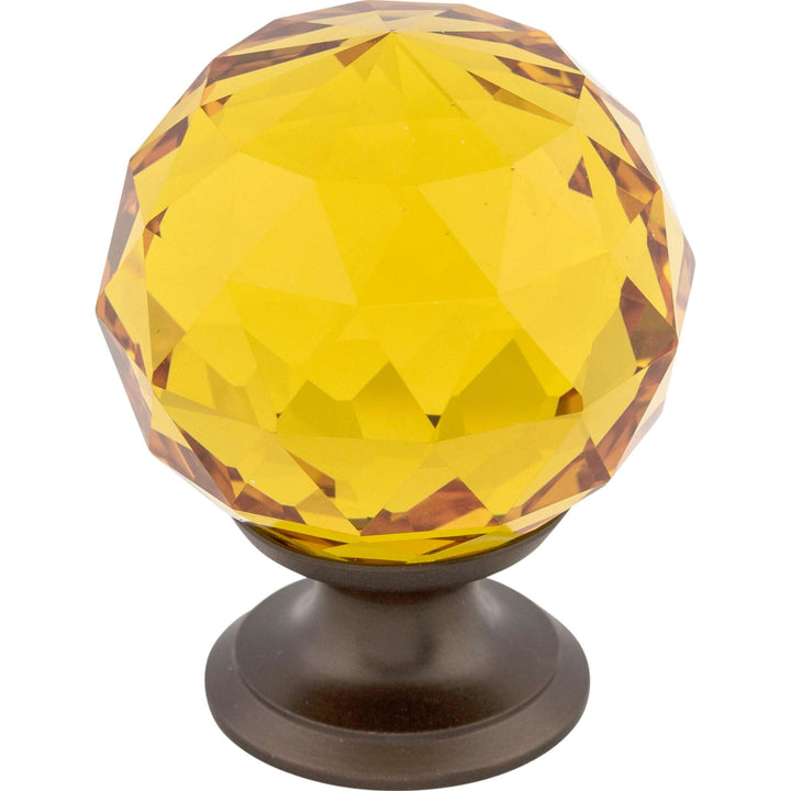 Top Knobs - Amber Crystal Knob