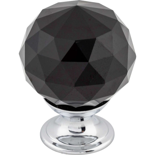 Top Knobs - Black Crystal Knob