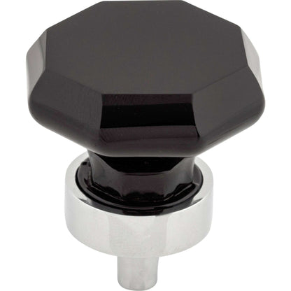 Top Knobs - Black Octagon Crystal Knob