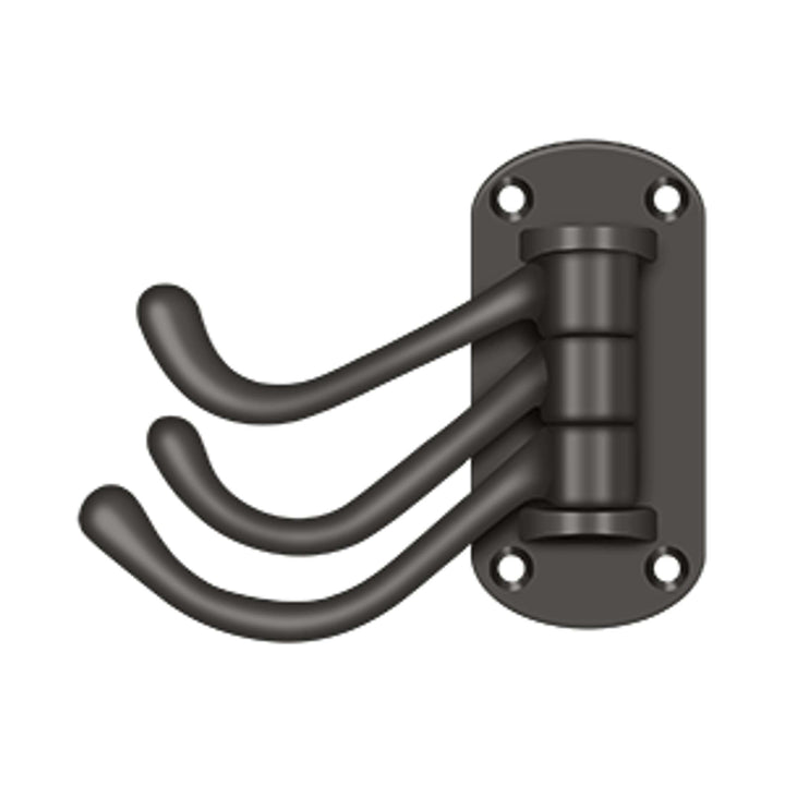 Deltana - Triple Swivel Hook, Heavy Duty, 4" Projection