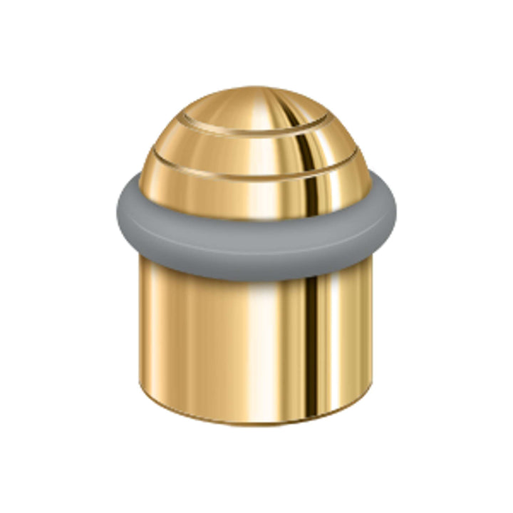 Deltana - Round Universal Floor Bumper Dome Cap 1-5/8", Solid Brass