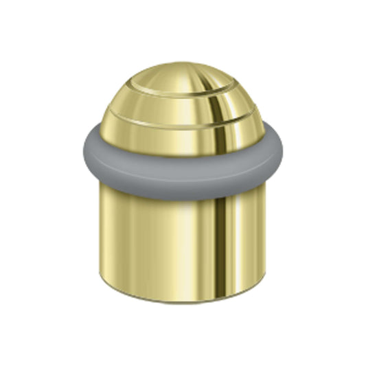 Deltana - Round Universal Floor Bumper Dome Cap 1-5/8", Solid Brass