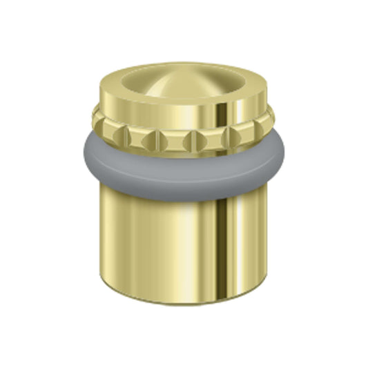 Deltana - Round Universal Floor Bumper Pattern Cap 1-5/8", Solid Brass