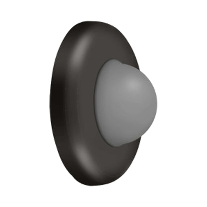 Deltana - Wall Mount Convex Flush Bumper, 2-1/2" Diam.