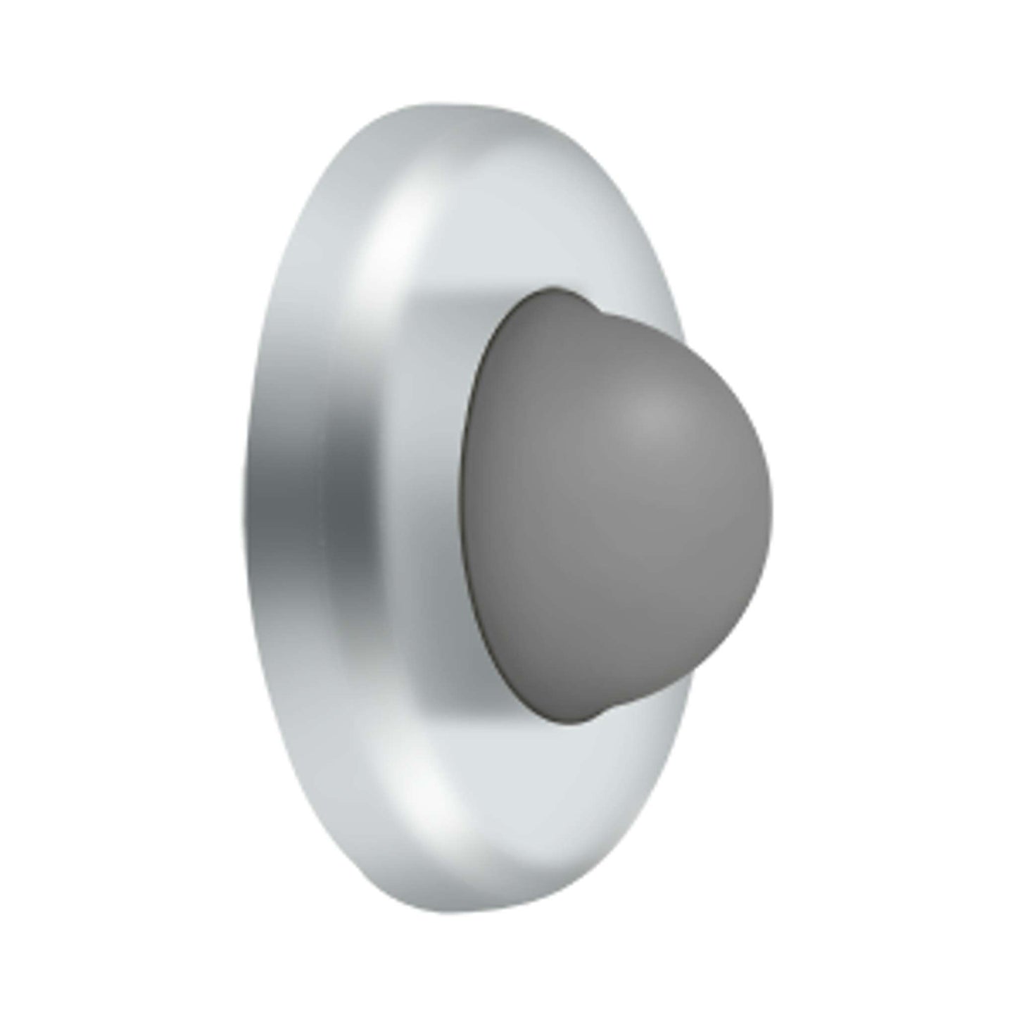 Deltana - Wall Mount Convex Flush Bumper, 2-1/2" Diam.