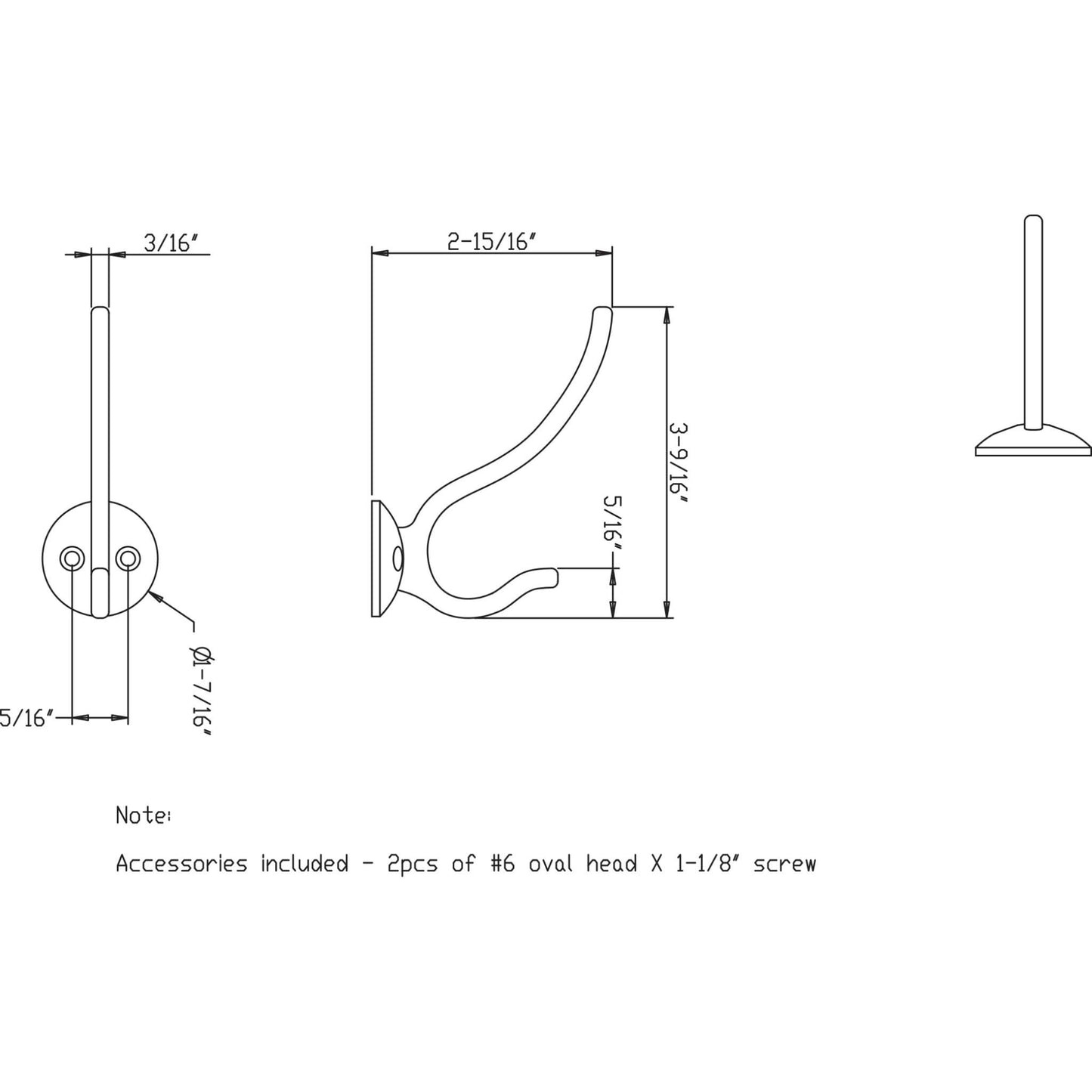 Elements - Hooks Wall Hooks