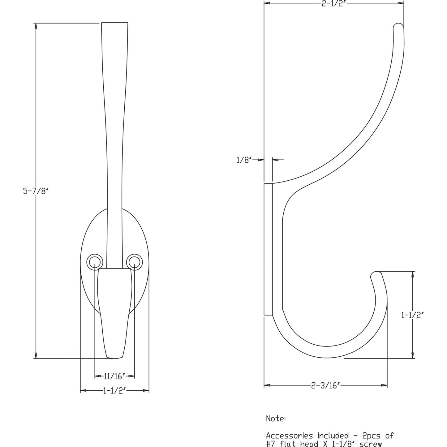 Elements - Hooks Wall Hooks