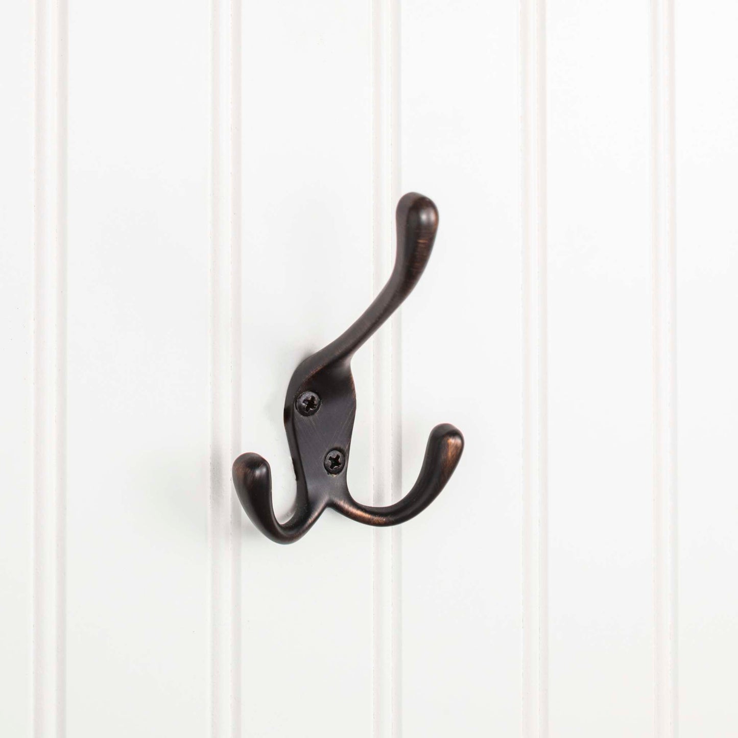 Elements - 4" Large Triple Prong Wall Mounted Hook