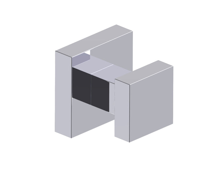 Kartners - London Square Robe Hook With Rosett