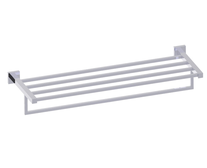 Kartners - London Towel Shelf With Towel Bar 24"