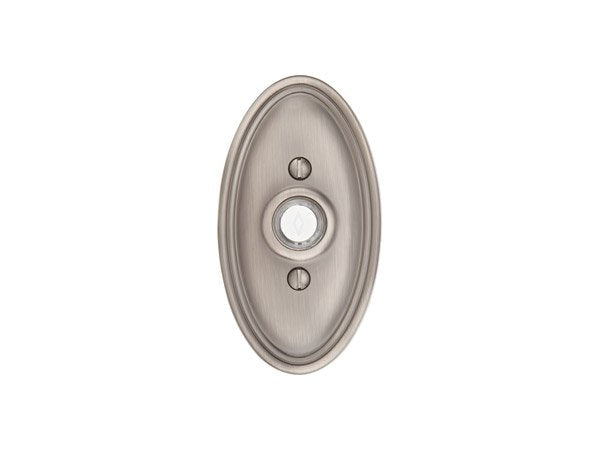 EMTEK - Brass Door Bell, Oval Rosette