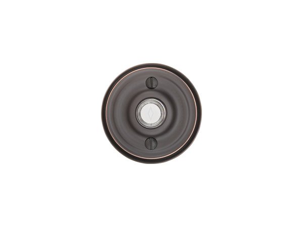 EMTEK - Brass Door Bell, Regular Rosette