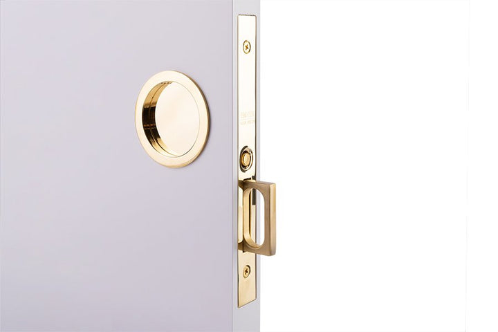EMTEK - Round Pocket Door Lock