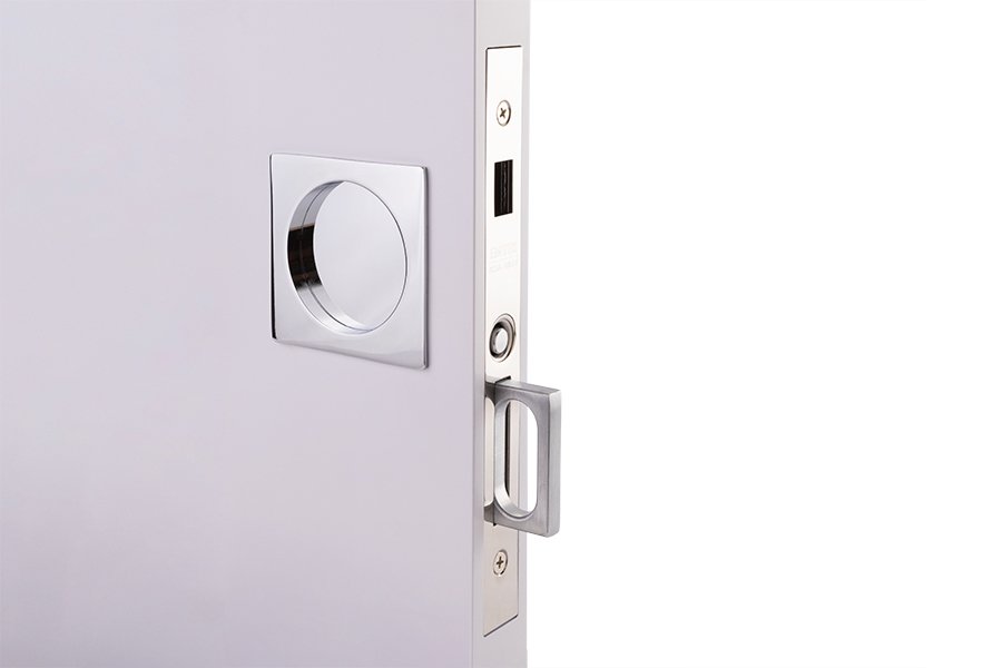 EMTEK - Square Pocket Door Lock