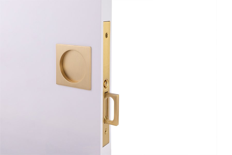 EMTEK - Square Pocket Door Lock