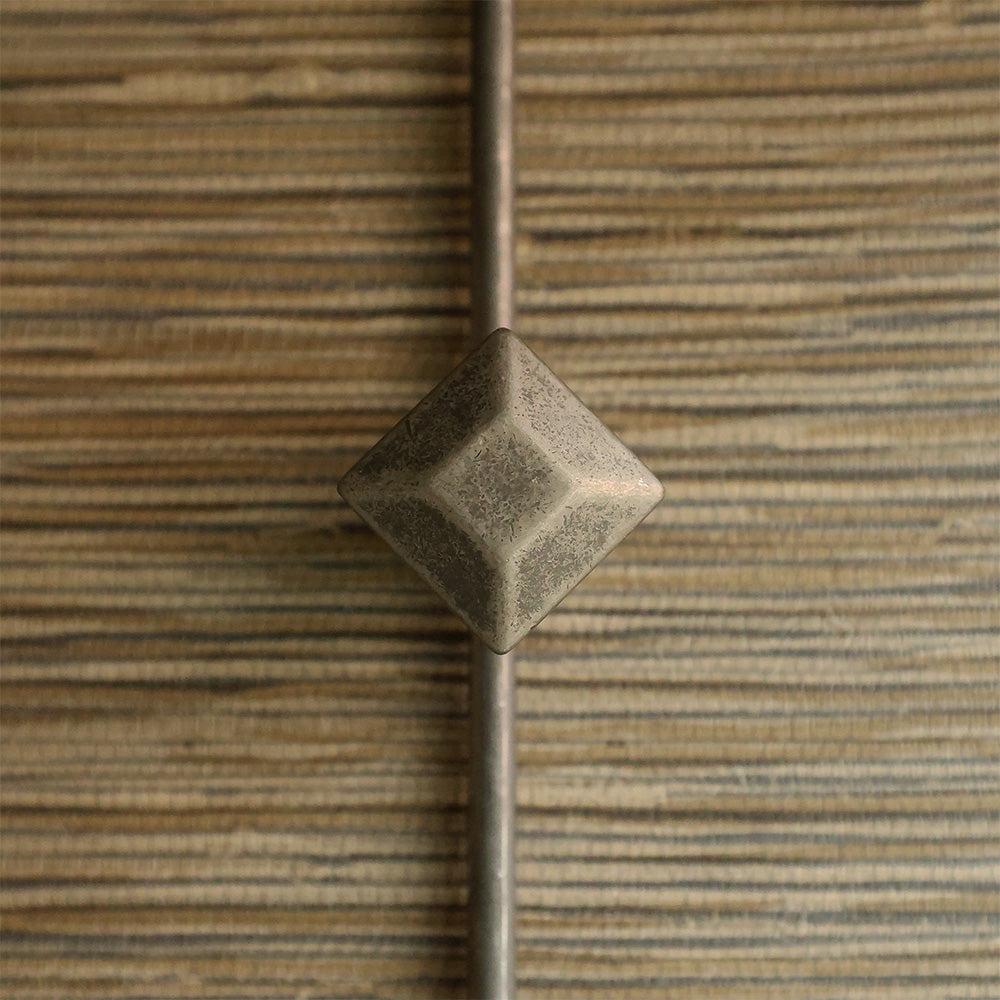 Distressed Nickel Decorative Knob.