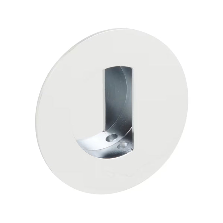 EMTEK - Flush Pull Round Recess with Half Moon Pocket