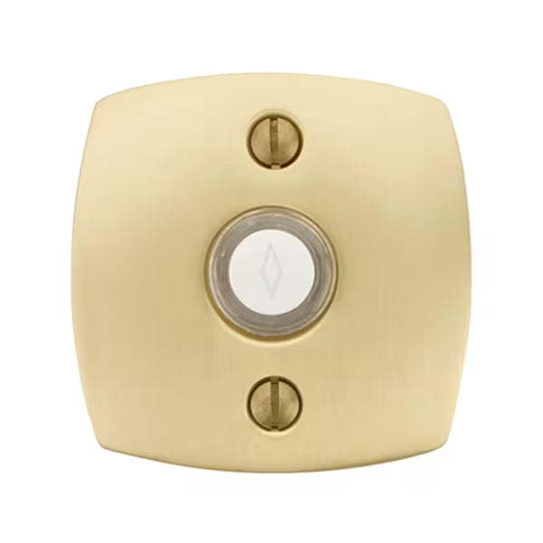 EMTEK - Brass Door Bell With Urban Modern Rosette