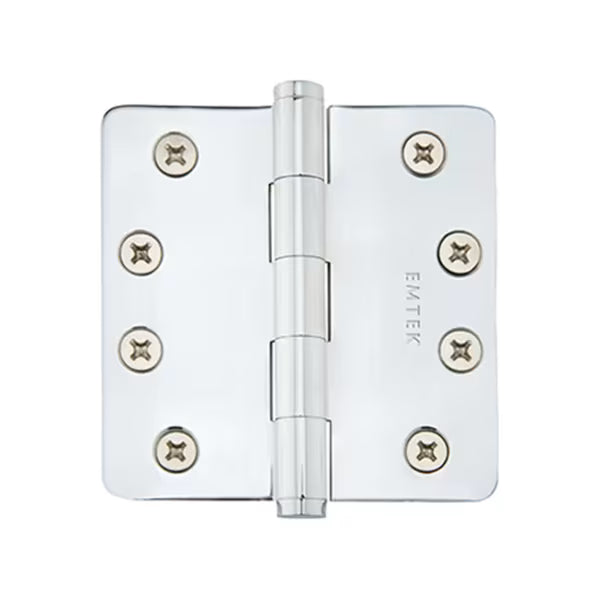 EMTEK - 9200 Steel Hinges, Heavy Duty, Plain Bearing, 1/4" Radius Corners