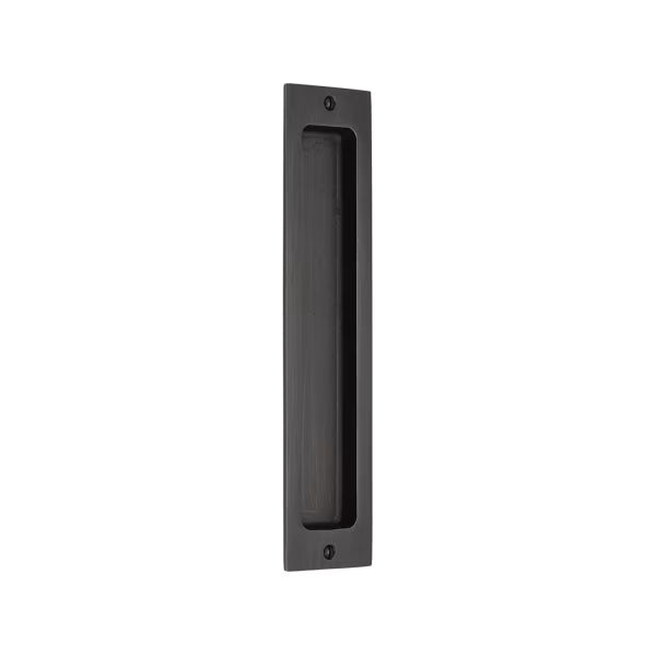 EMTEK - Sandcast Bronze Rectangular Flush Pull