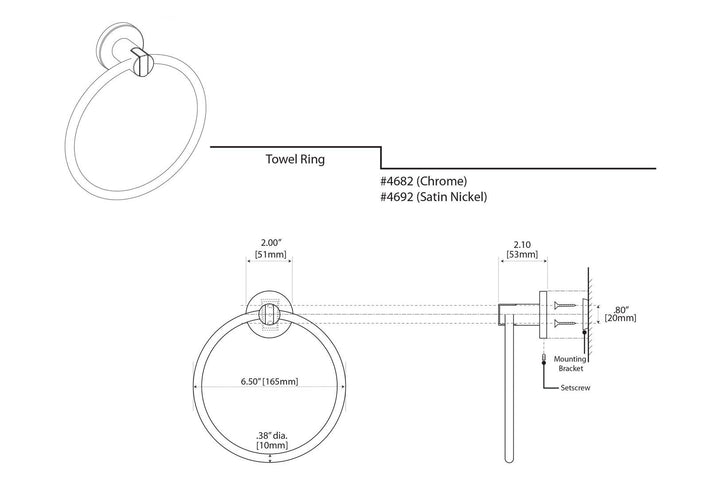 Gatco - Channel Towel Ring