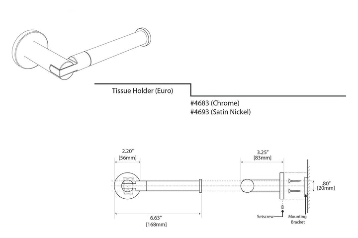 Gatco - Channel Euro TP Holder