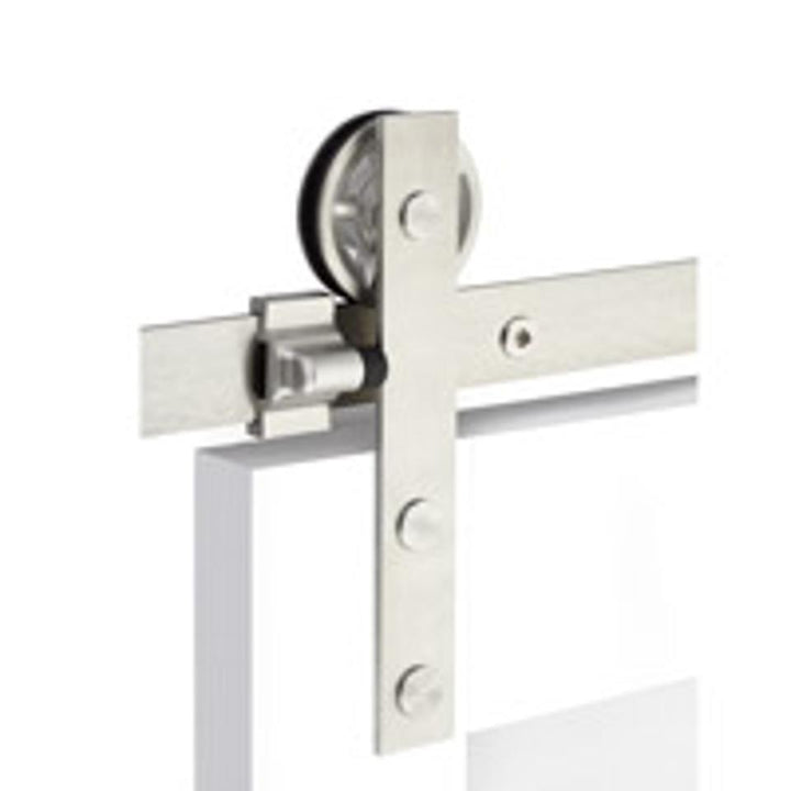 EMTEK - Barn Door Track - Face Mount - Stainless Steel