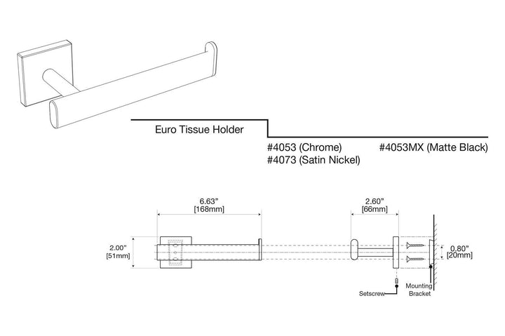 Gatco - Elevate Euro TP Holder