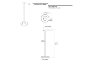 Gatco - Freestanding Toilet Paper Holder  - Round