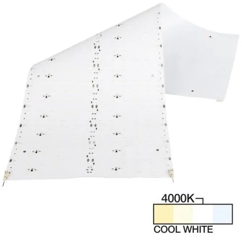 Task Lighting - 9" x 24" 24-volt Higher Output Flexible LED Sheet Light, Single-White