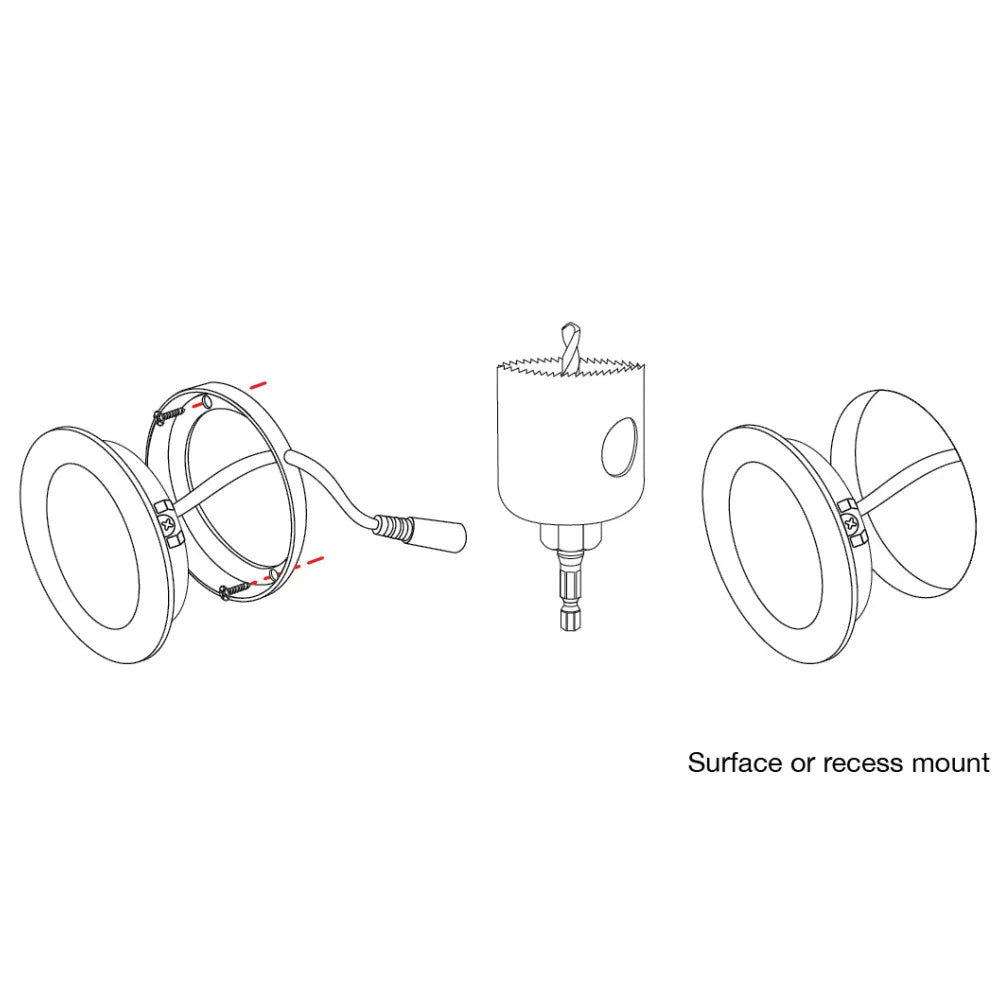 Task Lighting - 180 Lumens/Fixture 12-volt Standard Output Pearl Series Puck Light,