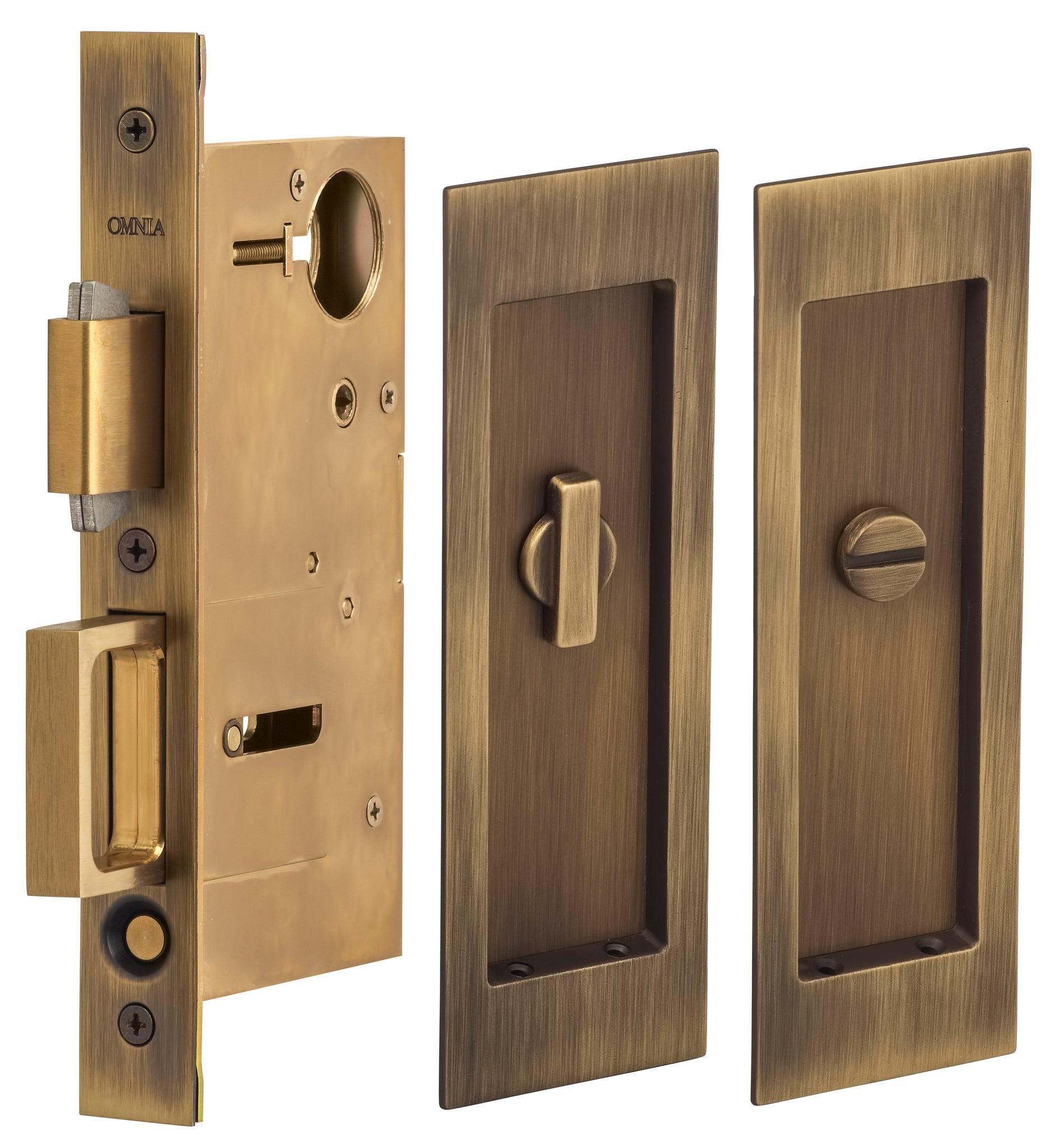 Banbury Lane - Modern Pocket Door Mortise Privacy Kit