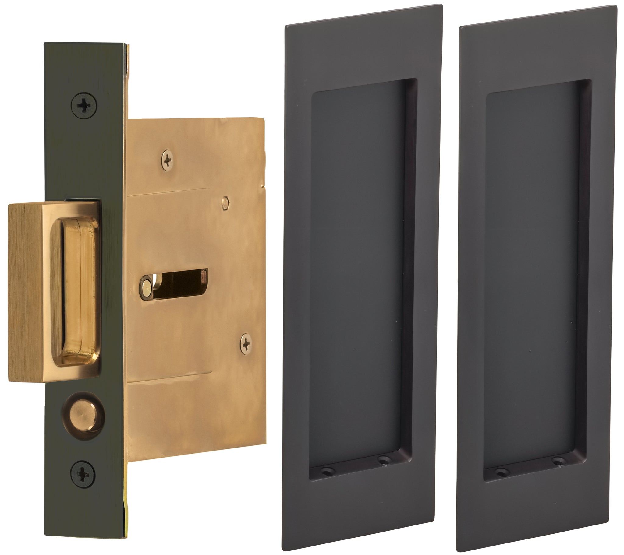 Omnia - Modern Pocket Door Mortise Passage Kit