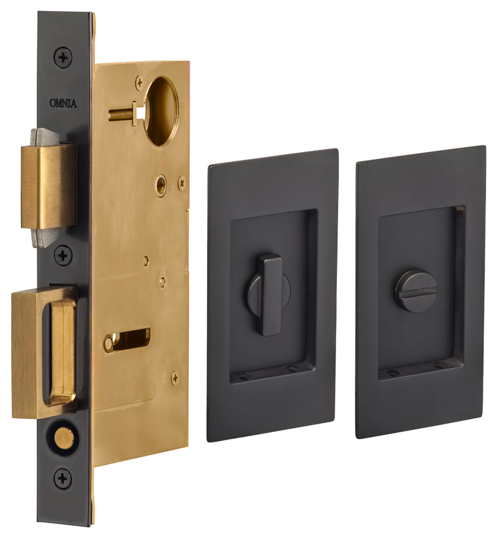 Banbury Lane - Modern Compact Pocket Door Mortise Privacy Kit