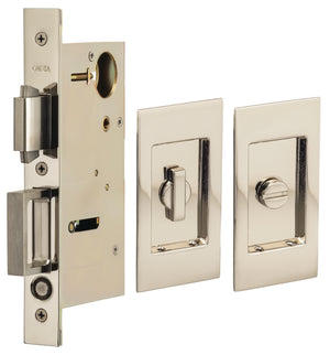 Banbury Lane - Modern Compact Pocket Door Mortise Privacy Kit
